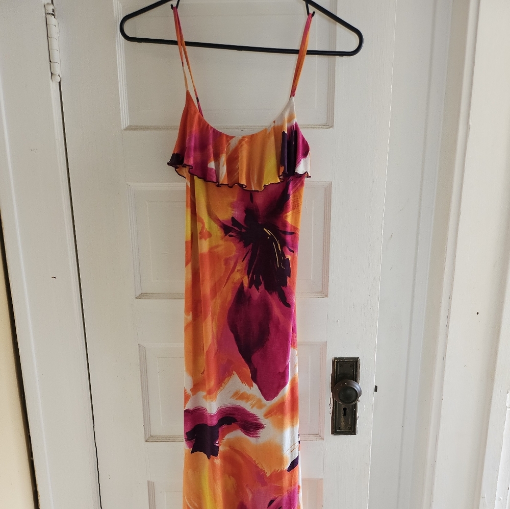 Charlotte Russe Multicolor Floral Maxi Dress